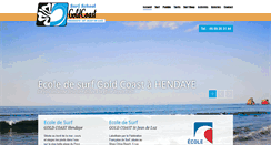 Desktop Screenshot of ecolesurfhendaye.com